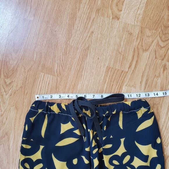 🦋 MARNI 🦋 Pull-on Crepe Ankle Pants - [Size 2, Mustard/Black] - Picture 6 of 13